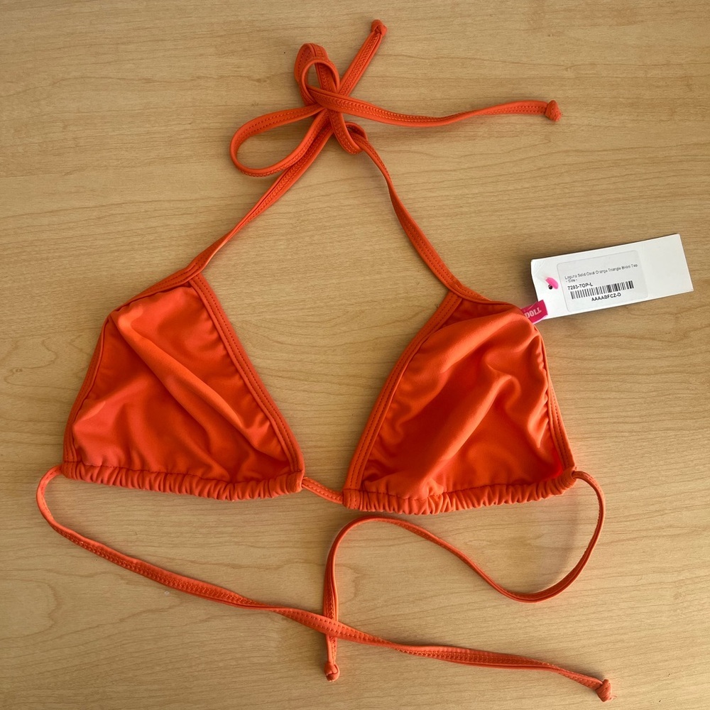 Doll swimwear coral triangle bikini top